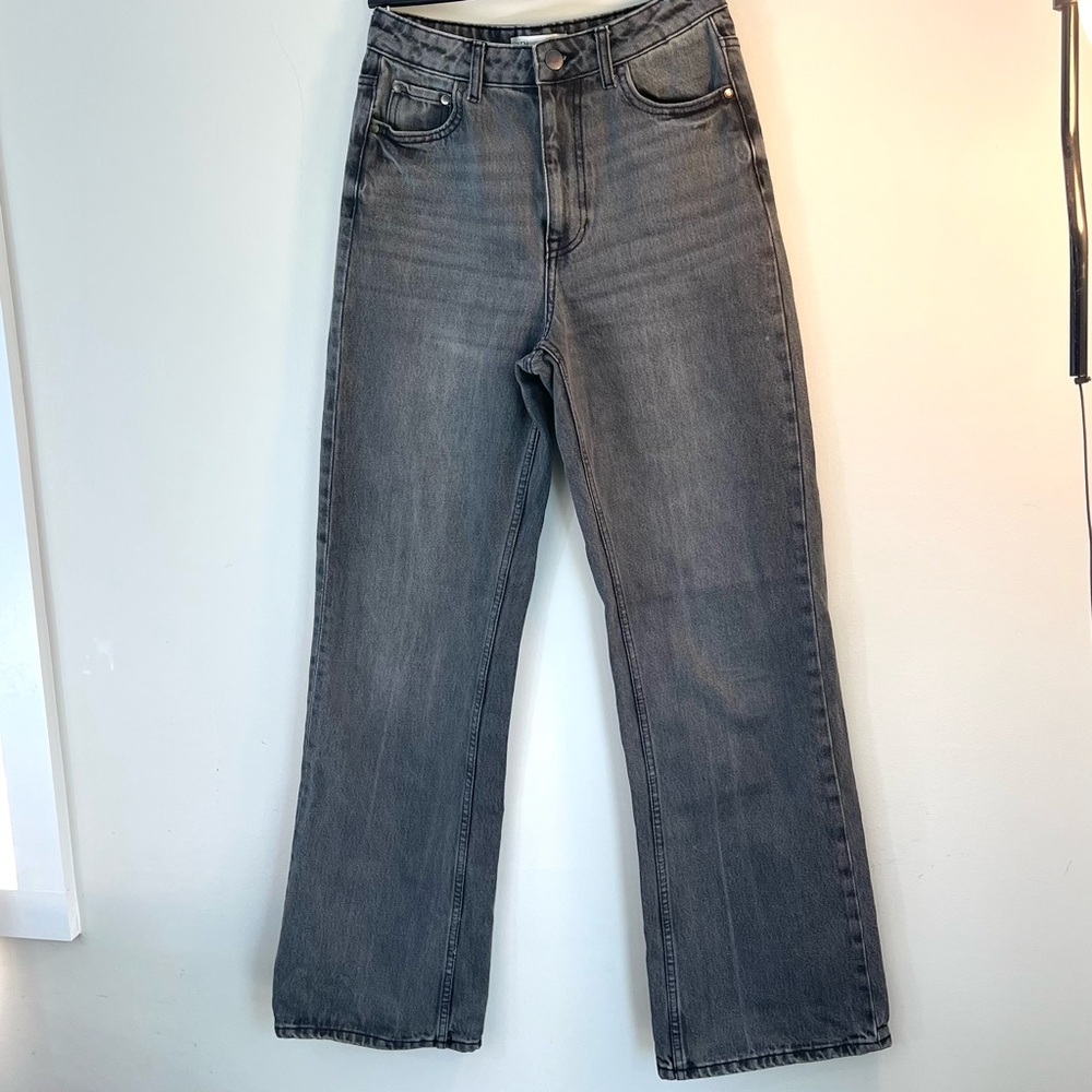 ZARA Gray Women Jeans High rise Size 34 / US2